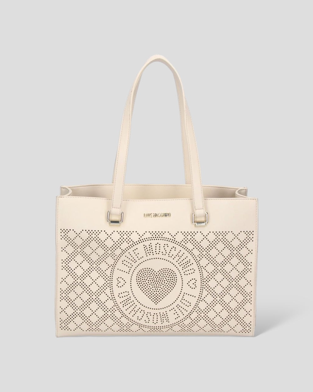 Love Moschino White Artificial Leather Shoulder Bag