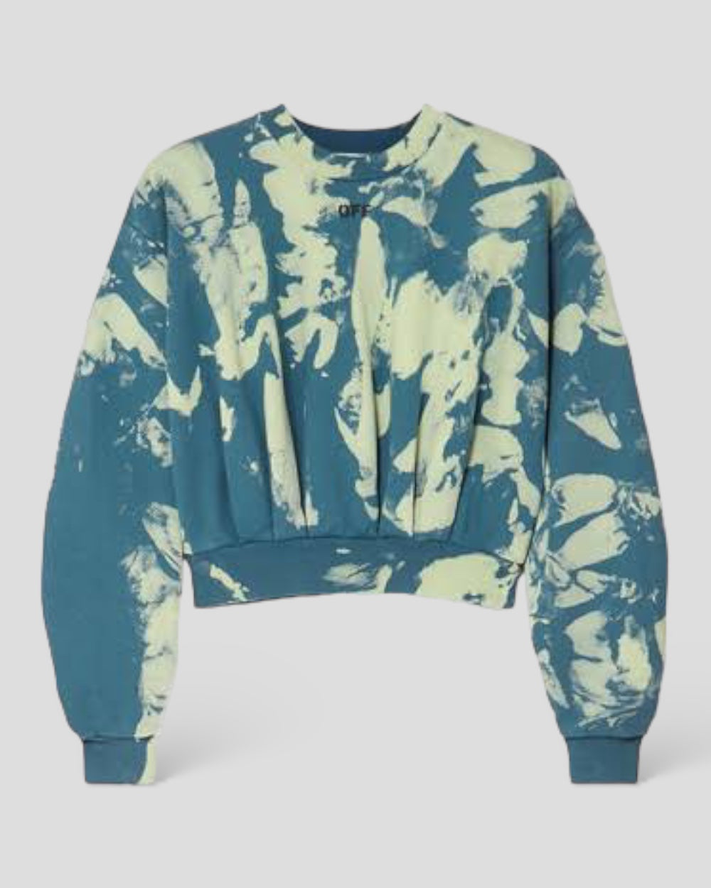 Off-White Blue Polyester Sweater