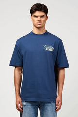 Equalité Alexis Übergroßes T-Shirt Marineblau