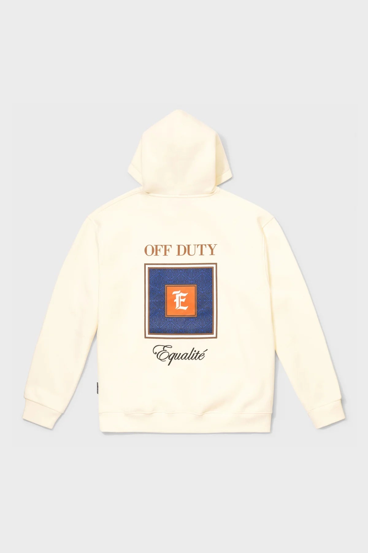 Equalité Off Duty Pattern Oversized Hoodie Off-white