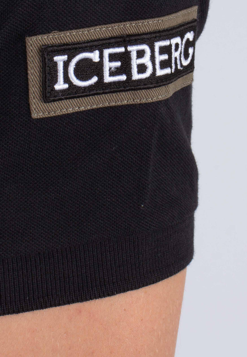 Iceberg Polo T-shirt Looney Tunes Black
