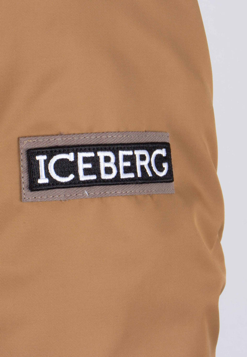 Iceberg Bomber Jacket Giubbotto Hazelnut