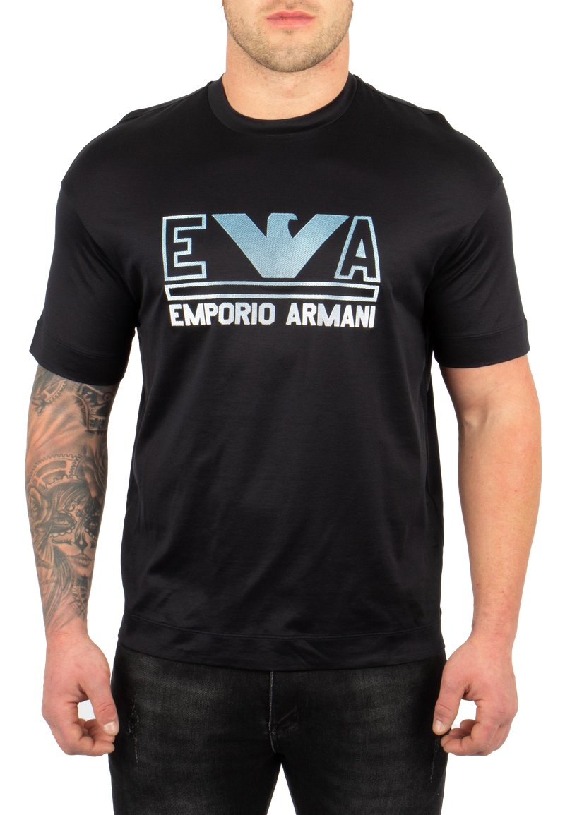 Emporio Armani Navy Logo LBLU T-shirt