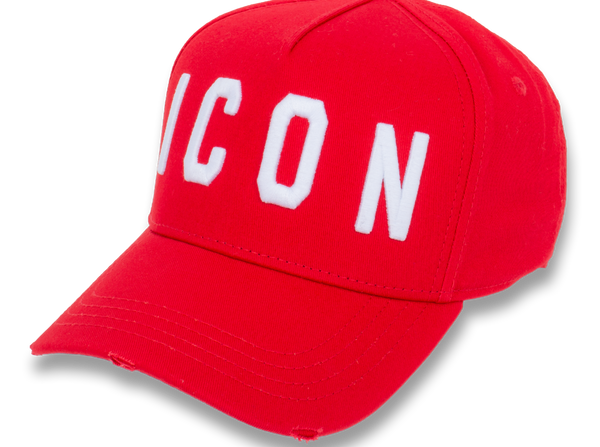 Dsquared2 Cap Red With Icon Logo Embroidered