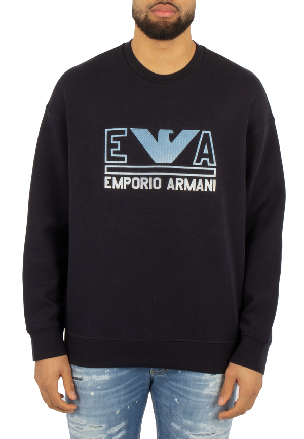 Emporio Armani Sweatshirt Navy logo Blue