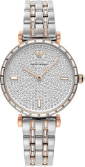 Emporio Armani Silver Steel Quartz Watch