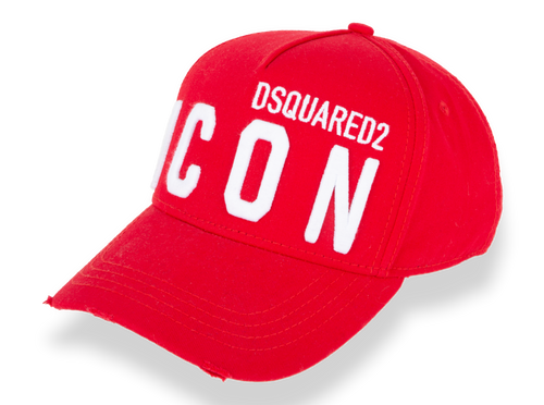 Dsquared2 Cap Red With Icon & DS2 Logo Embroidered