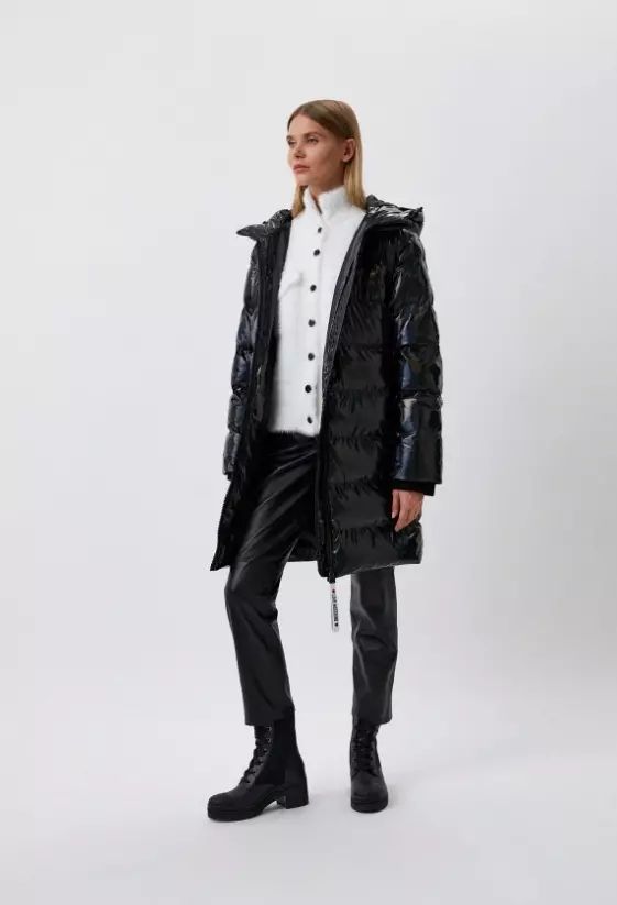 Love Moschino Black Polyester Jackets & Coat
